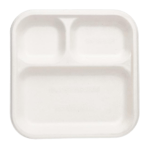 Bagasse 10" 3CP Square Plate