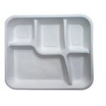 Bagasse 5CP Meal Tray