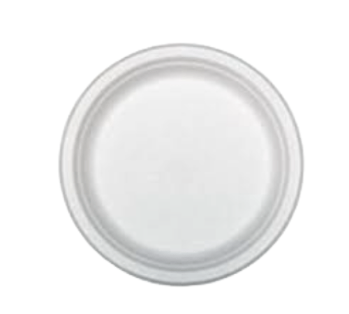 Bagasse 7 Plain Round Plate1 Bagasse Plain Round Plate - Image 1
