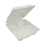Bagasse 9"x9" 3CP Clamshell - Image 2